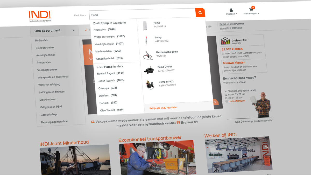indi personalized search and navigation