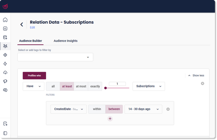 Create richer Audiences with Relation Data