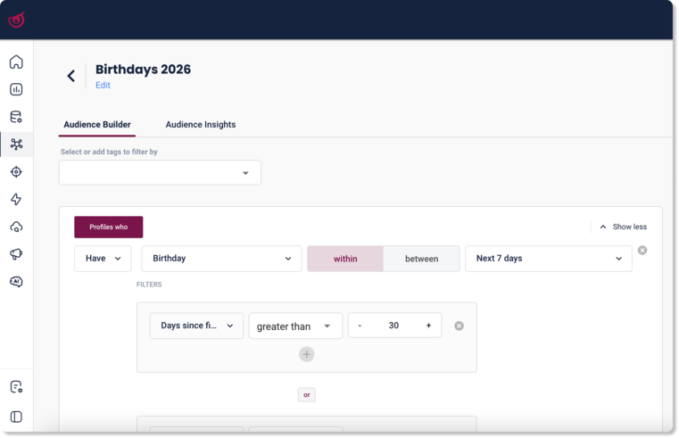 Use recurring dates to build Audiences
