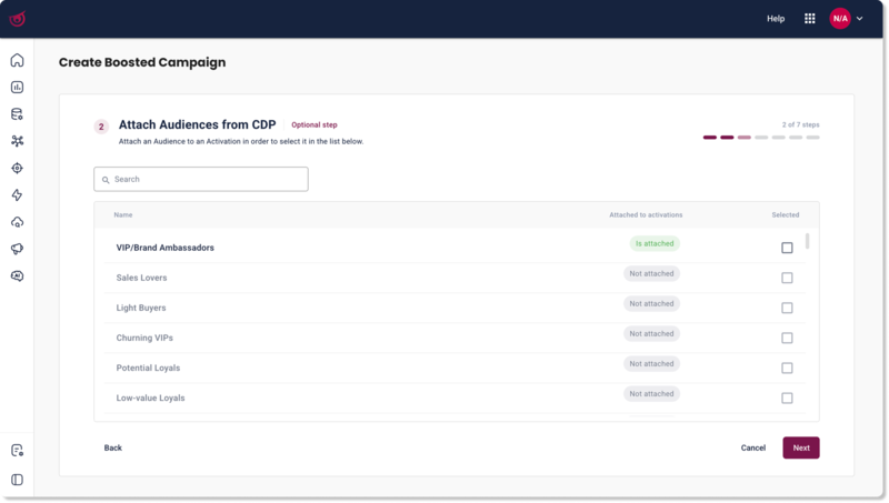 Target CDP Audiences through Merchandising in multi-account setups